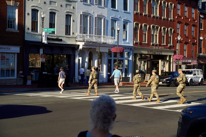 Visiting DC during a National Guard deployment